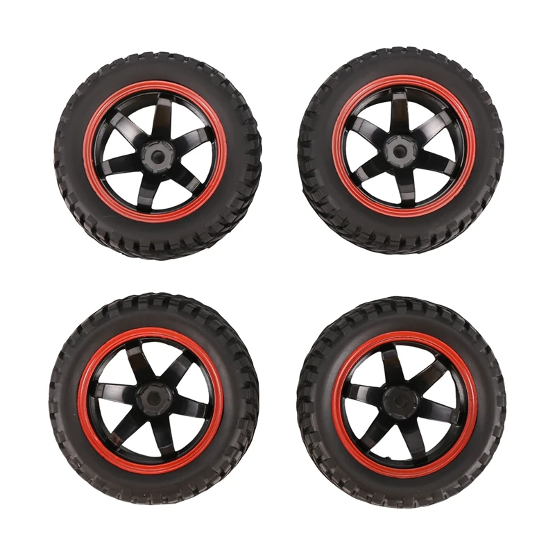 For 1:10 Rally Car 75Mm Rubber Tires And Wheel Rims For 1/10 Scale HSP 94123 HPI Kyosho Tamiya RC On Road Car