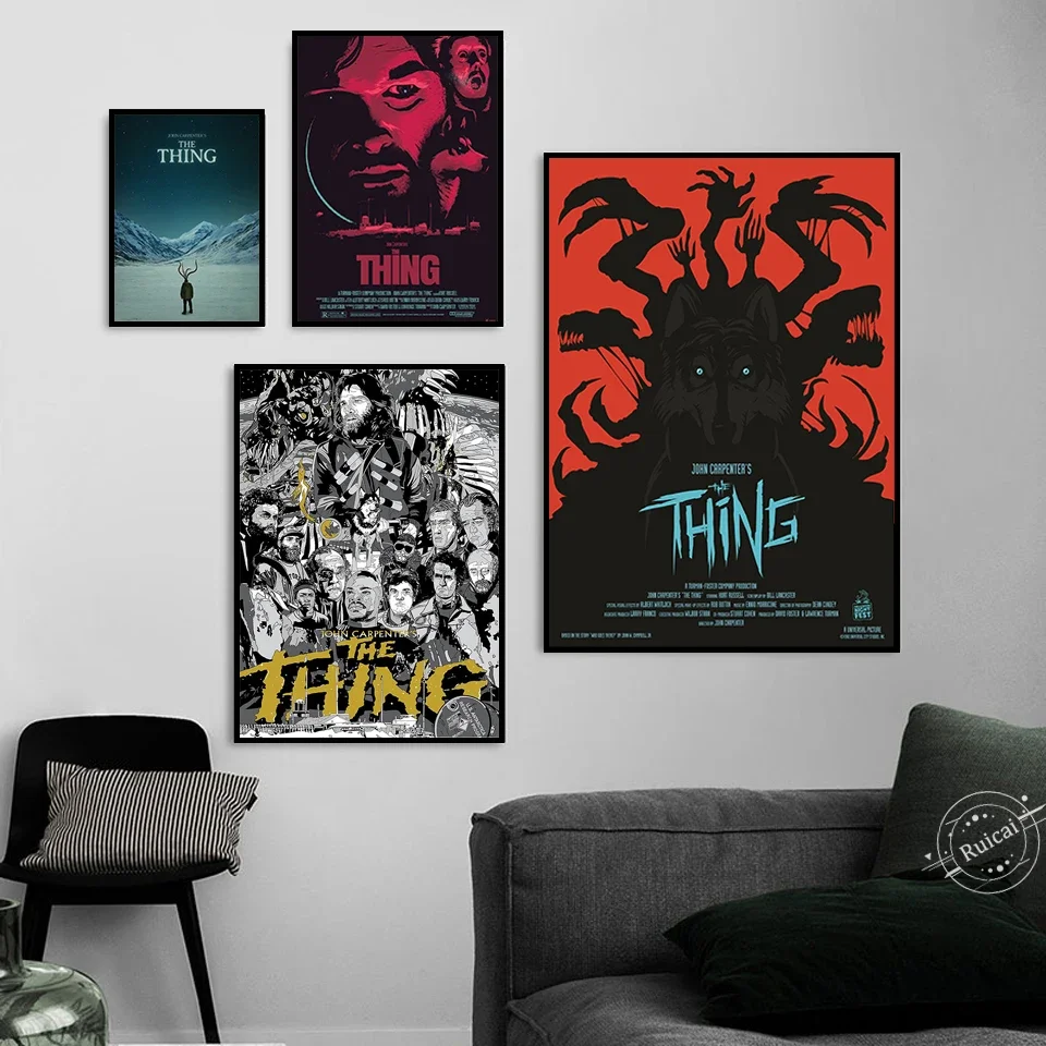 The Thing Poster 1982 Classic Movie John Carpenter Prints Canvas Painting Wall Picture For Living Room Home Decor