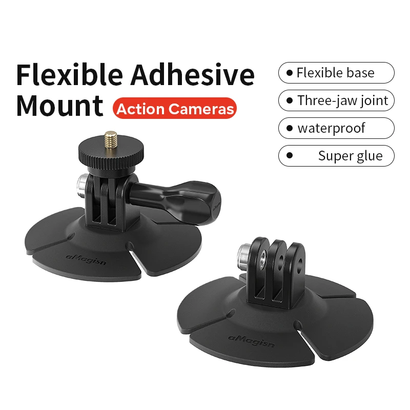 

For Insta360 X4 Camera Flexible Adhesive Base Sticker Mount Motorcycle Helmet Base for DJI Action 4 Sports Camera Accessories