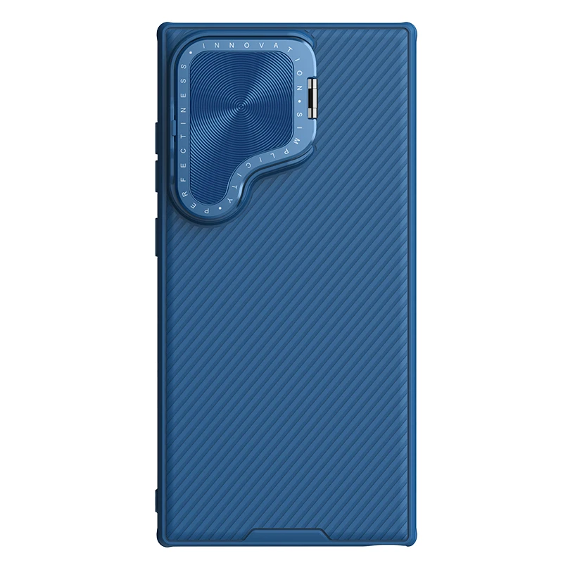Custodia magnetica Nillkin per Samsung Galaxy S24 Ultra, copriobiettivo ribaltabile con cavalletto, MagSafe, antigoccia, tinta unita, protezione TPU+PC