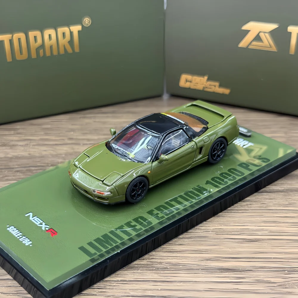 Ready stocks TopArt 1:64 NSX-R NA1 Green Collection Gift Scale Model Car