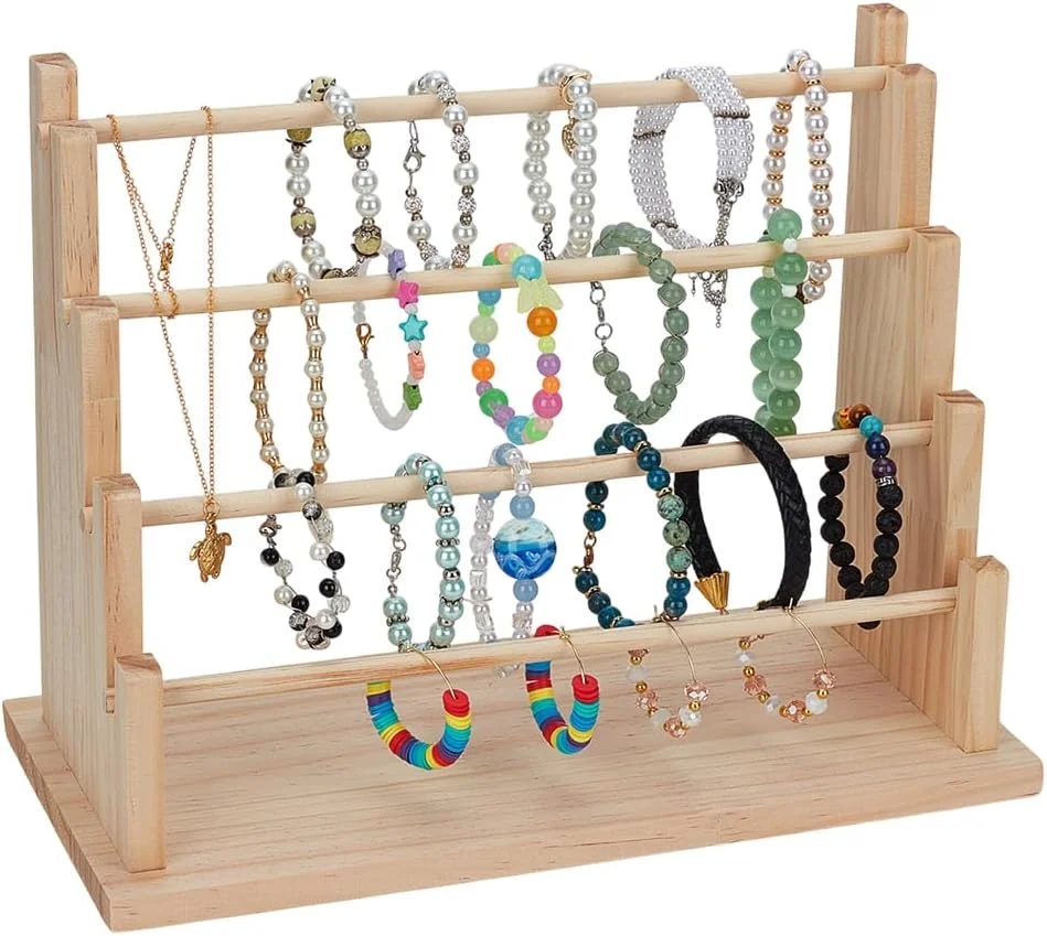 

Деревянная подставка для браслета, подставка для ювелирных изделий, браслет, резинка для волос, органайзер, держатель Navajo, белый браслет, подставка для дисплея