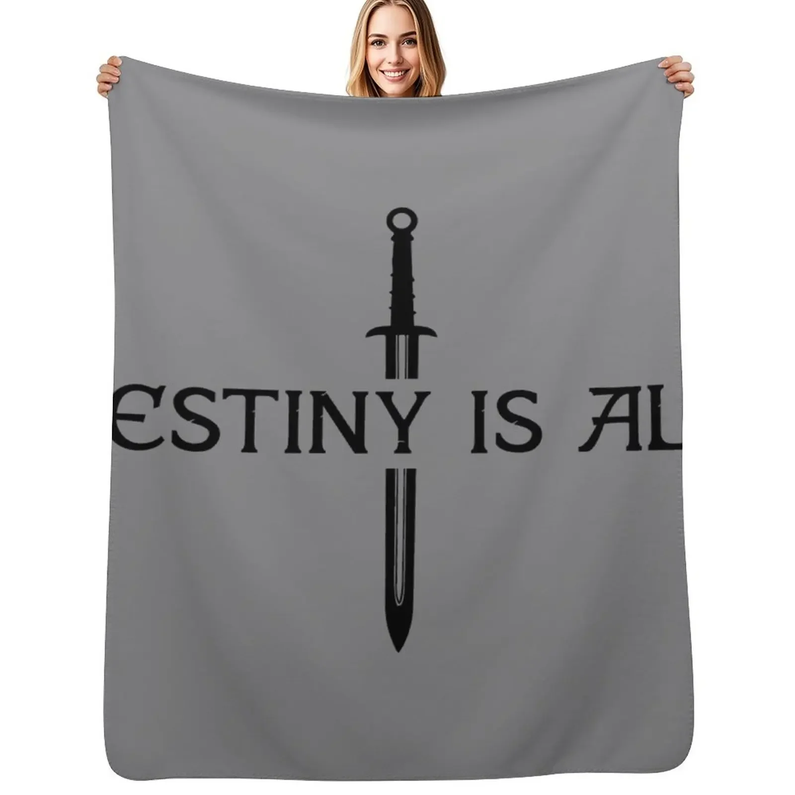 

The Last Kingdom - Destiny Is All Throw Blanket Sofa sofa bed warm winter Furrys Blanket