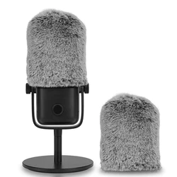 Geekria for Creators Furry Windscreen Compatible with Elgato Wave:1, Wave:3 Mic DeadCat Wind Cover Muff, Windbuster, Windjammer