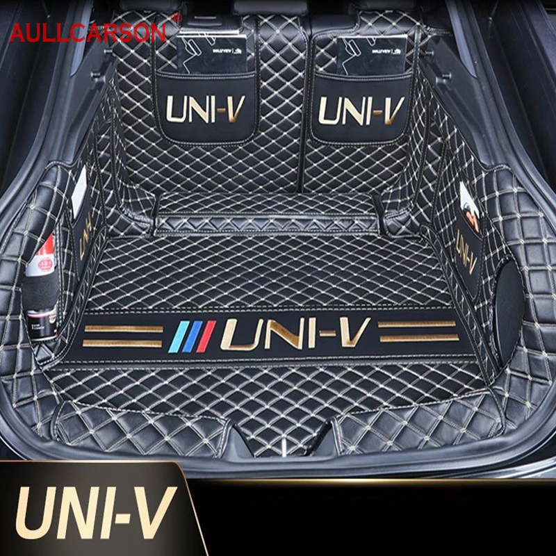 For Changan Uni-V UniV 2022 Custom Trunk Mats Leather Durable Cargo Liner Boot Carpets Full Coverage Car Accessories Interior