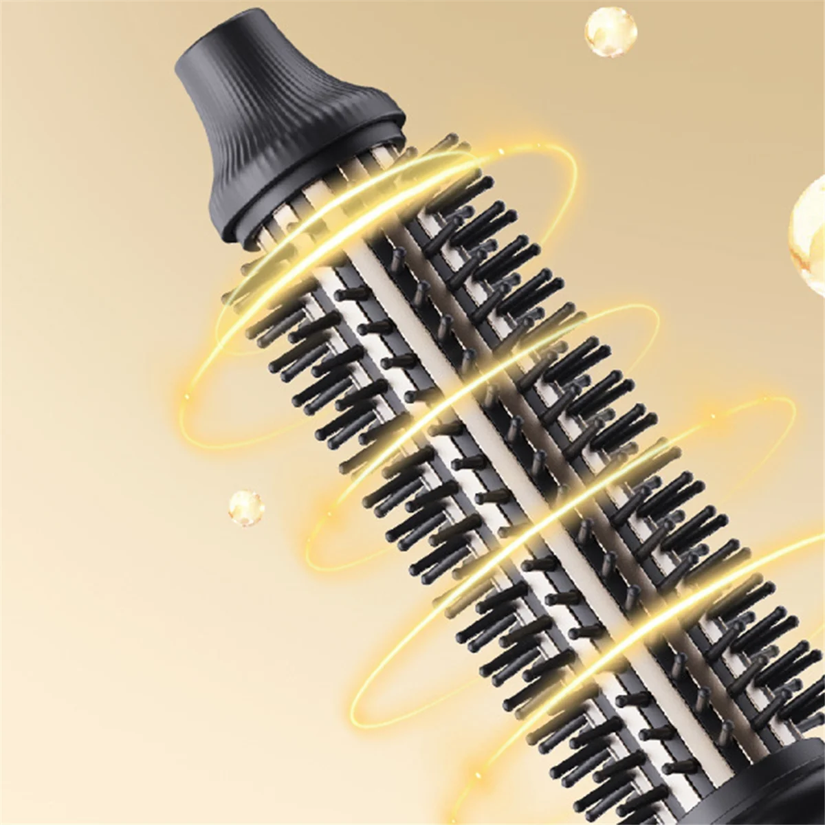 فرشاة حرارية ABJZ فرشاة مستديرة ساخنة أيونية لمظهر النفخ، مكواة تجعيد الشعر الساخن مع 10 إعدادات لدرجة الحرارة، قابس الاتحاد الأوروبي