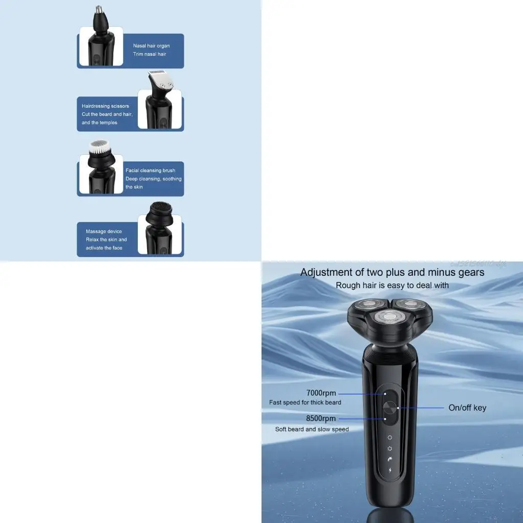 

27RB Electric Razors беспроводные перезаряжаемые многофункциональные водонепроницаемые устройства для ухода за собой