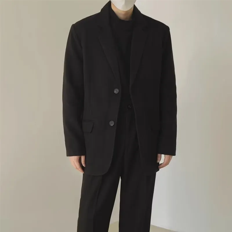 

Bla Casual Men's Suit Jaet Korean Sle Student Spring Autumn Busin Formal Sensation Hong Kong Sle Double Breasted