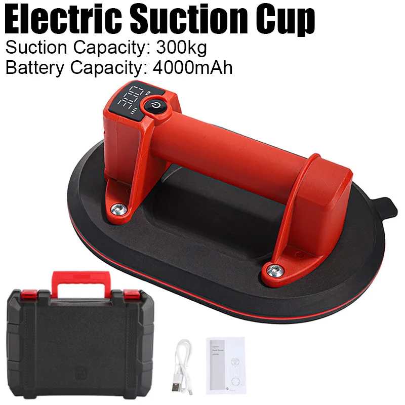 Electric Digital Display Suction Cup Automatic Air Pressure Replenishment Strong Suction Suitable For Ceramic Tiles/Glass/Plank
