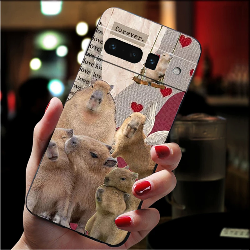Picture 7: Phone Case For Google Pixel 10 Pro XL 9 Pro XL 9A 8 7 6 Pro Pixel 8A 7A 6A Pixel 8 7 6 5 Pet Animal Capybara