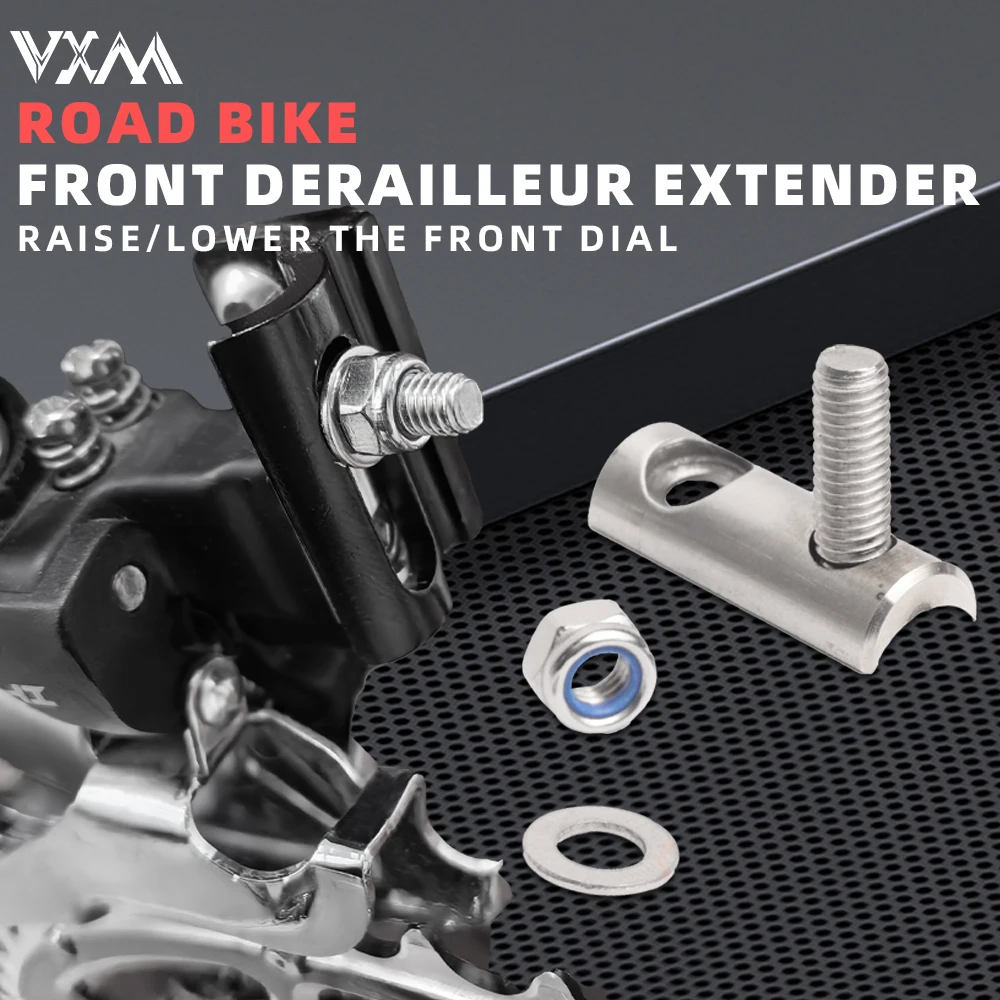 VXM CNC304 extension de dérailleur avant de vélo de route en acier inoxydable pour AXS R7170 R7000 R8000 R9100 plateaux 12S accessoires de vélo de vitesse
