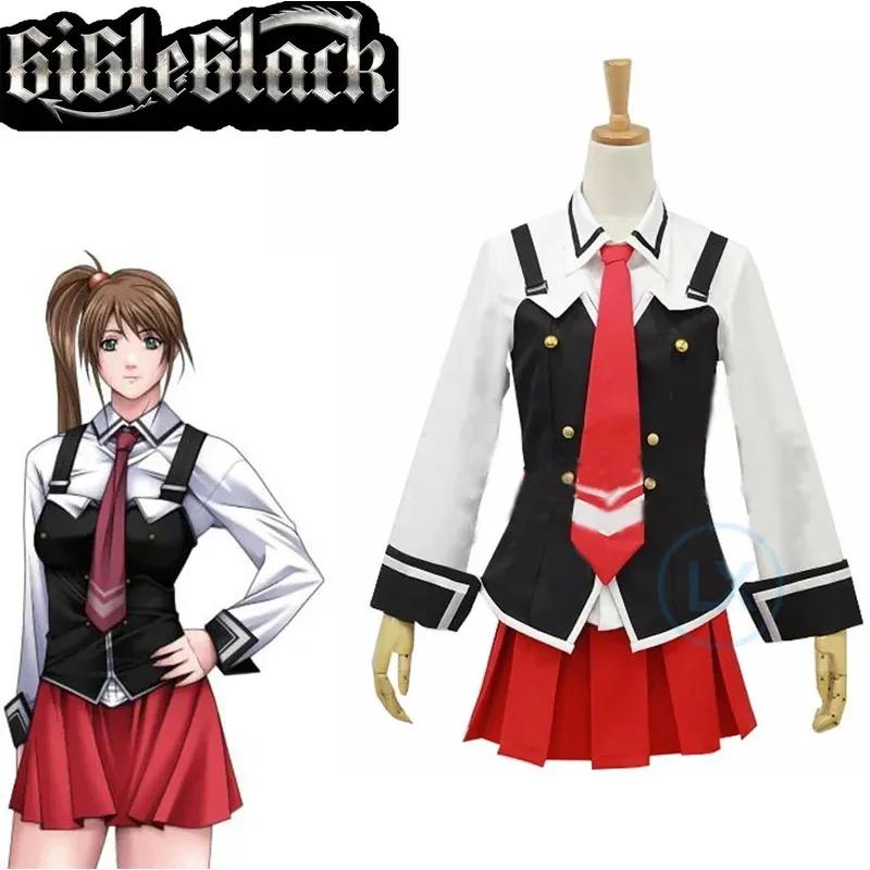 

Anime Game Bible Black Imari Kurumi JK Uniform School Girls Uniform Costume Cosplay Women Full Set