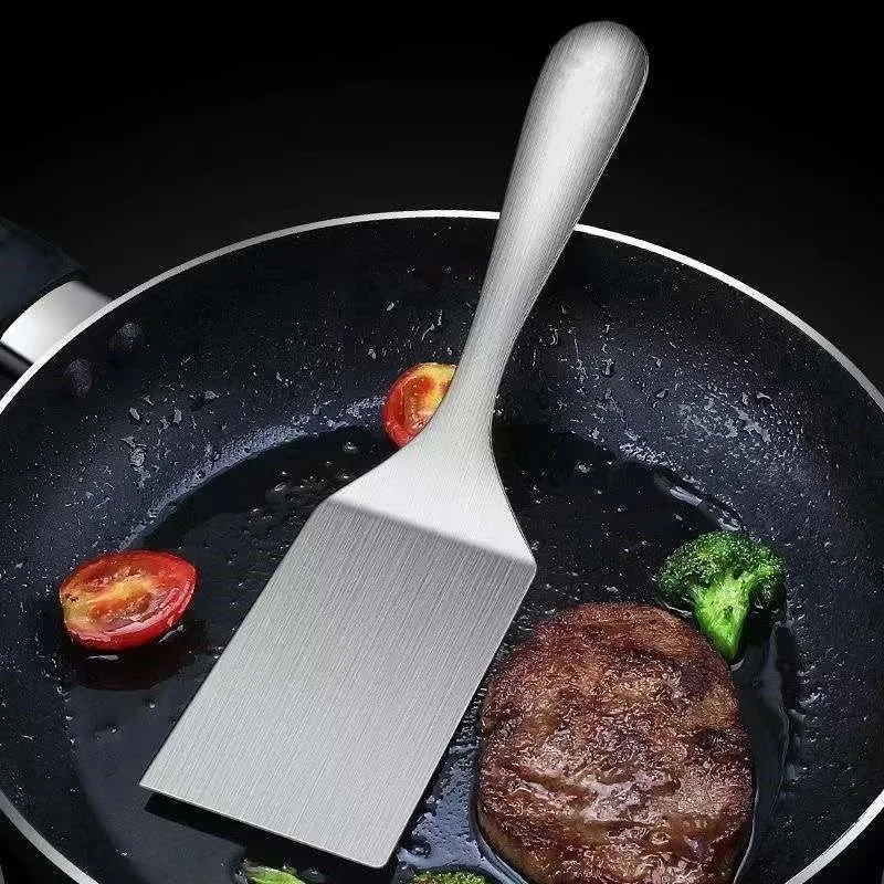 One Piece Forming Cooking Spatula Ergonomic Handheld Turner For Grilling Baking Steak Flat Top Food Preparing Tool