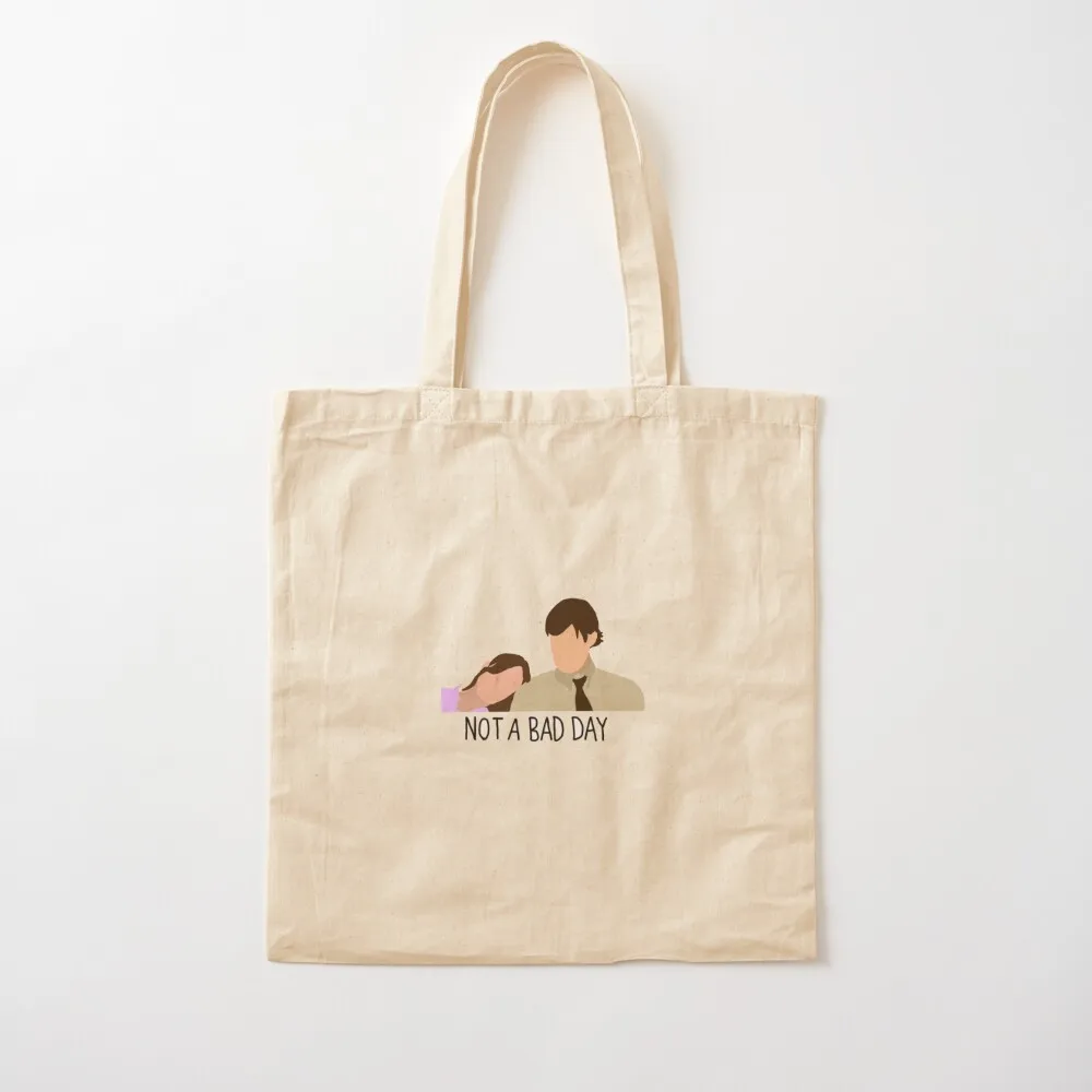 

jim and pam Tote Bag Shopper handbag Shopper Reusable bags Canvas Tote Bag