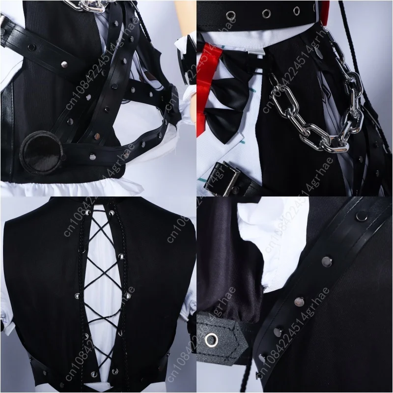 ゾーンゼロ エレン・ジョー コスプレ衣装 ウィッグ メイドドレス 制服 テール ヴィクトリア ハウスキーピング 新エリドゥ ハロウィンパーティー 女性