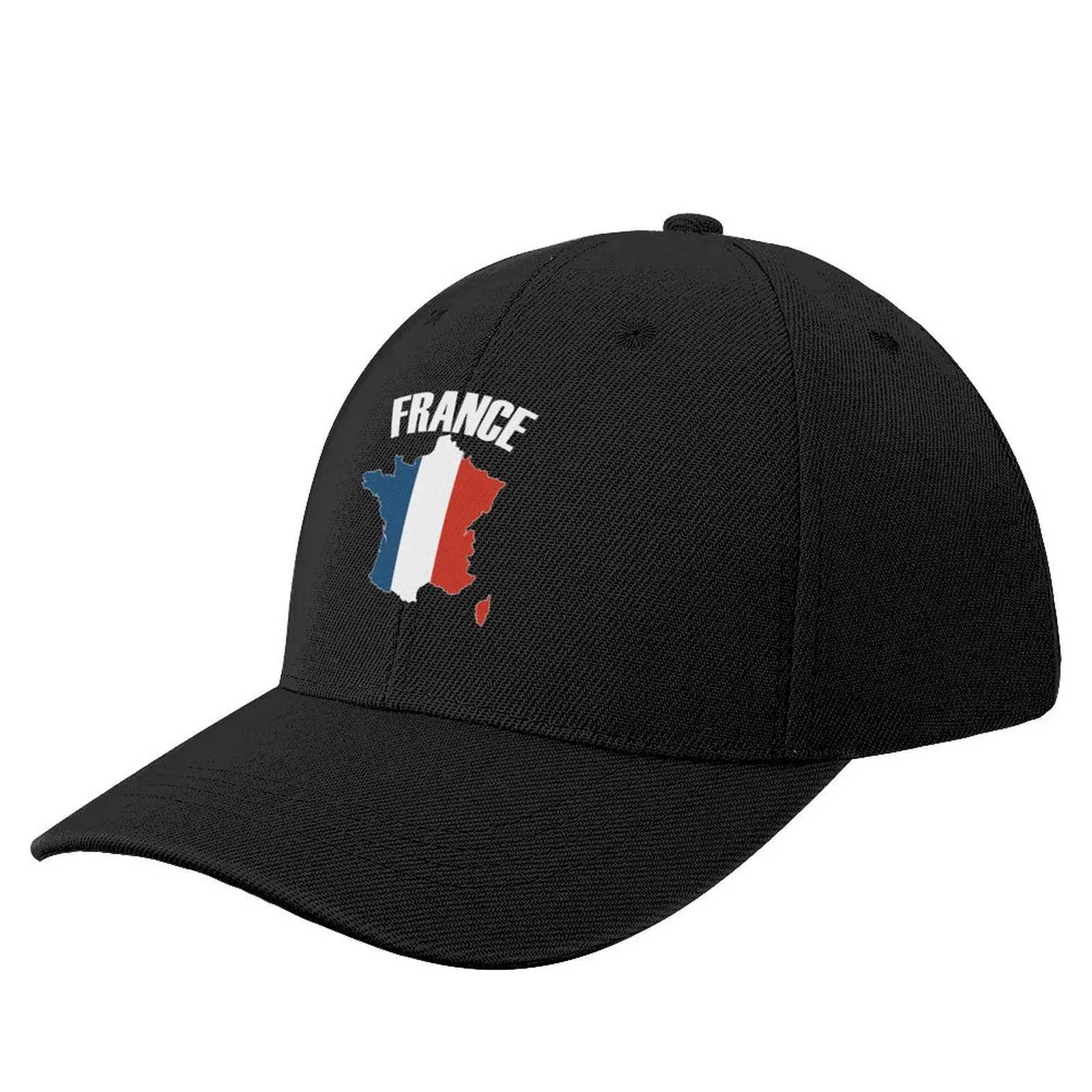 

France Map - French Flag Baseball Cap fun hats Trucker Cap Caps For Men Women's