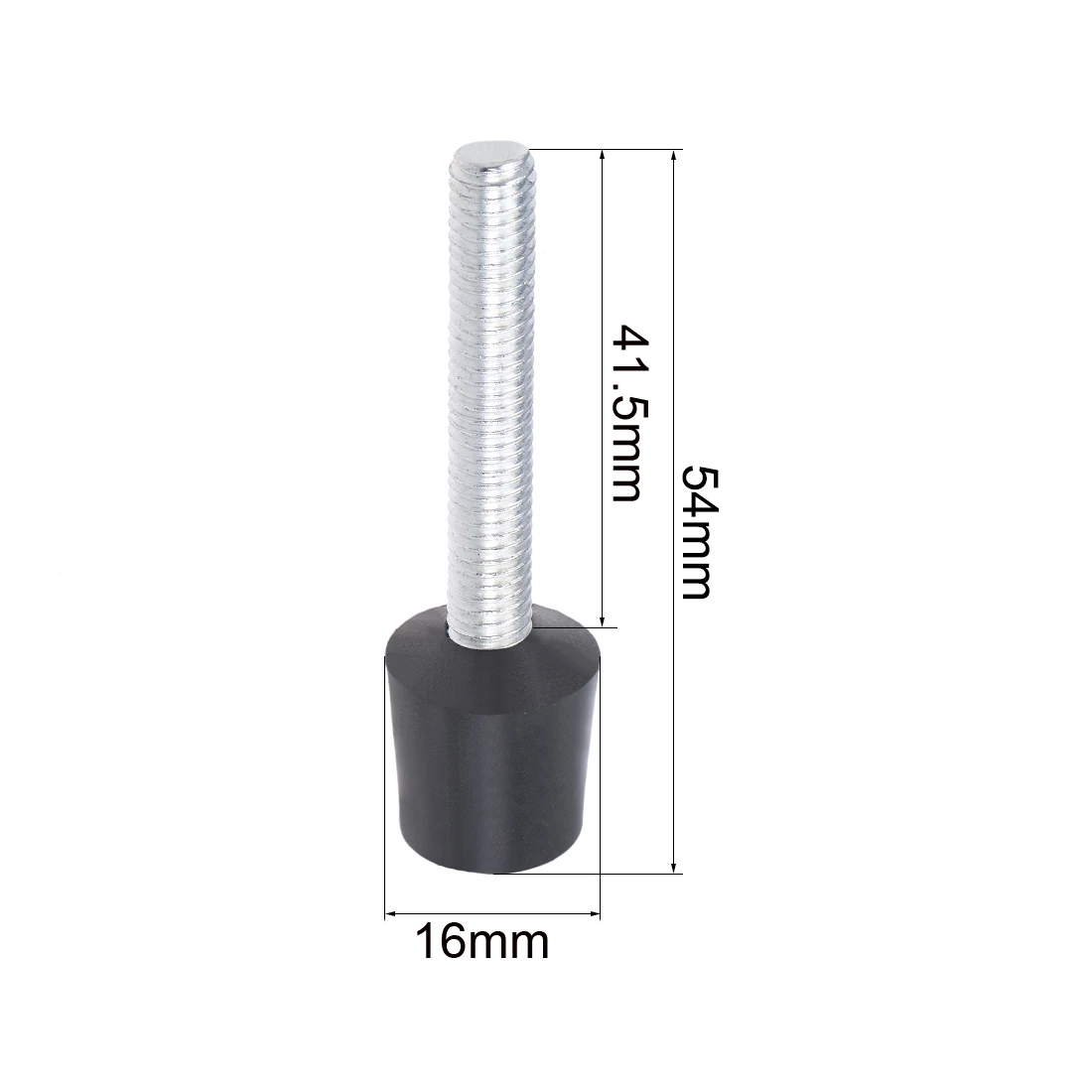 Montaje de tornillo de abrazadera de palanca de acero al carbono, accesorio de punta de husillo redondeado, se adapta a la mayoría de las abrazaderas de palanca, 10 piezas, M4 x 29mm, M5 x 47mm, M6 x 54mm