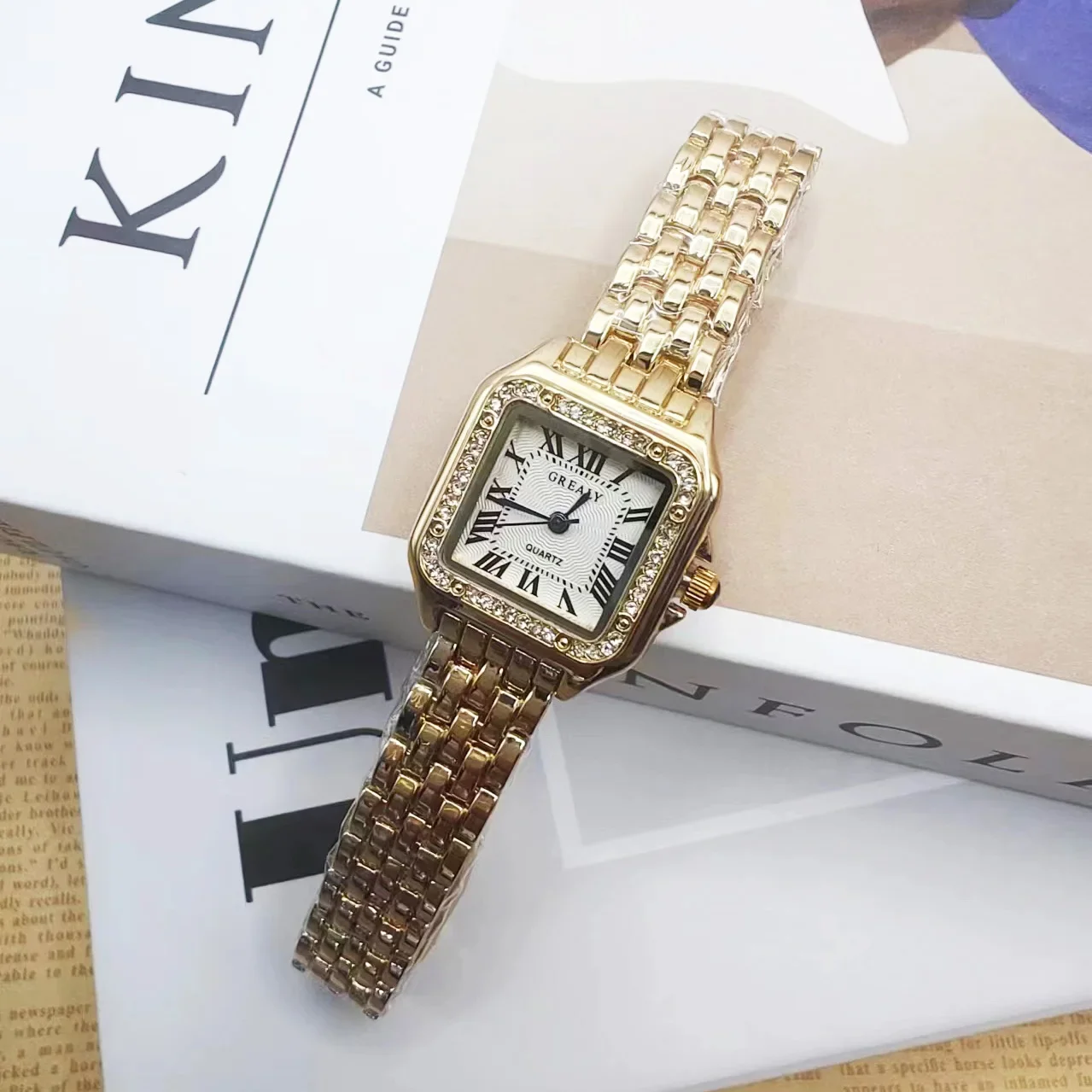 Luxury Fashion Square Women\'s Watches Brand Ladies Quartz Wristwatch Classic Silver Simple Femme Steel Band relogio feminino