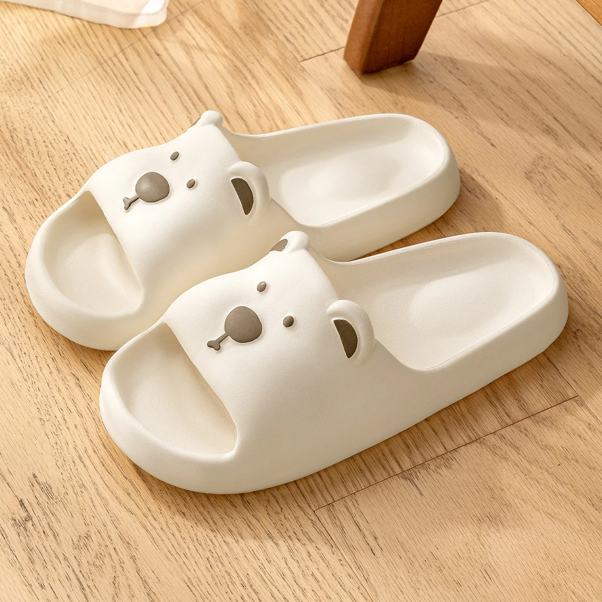 EVA Unisex Slippers Cute Bear Cartoon Home Slippers Comfortable Soft Indoor Slippers image 2