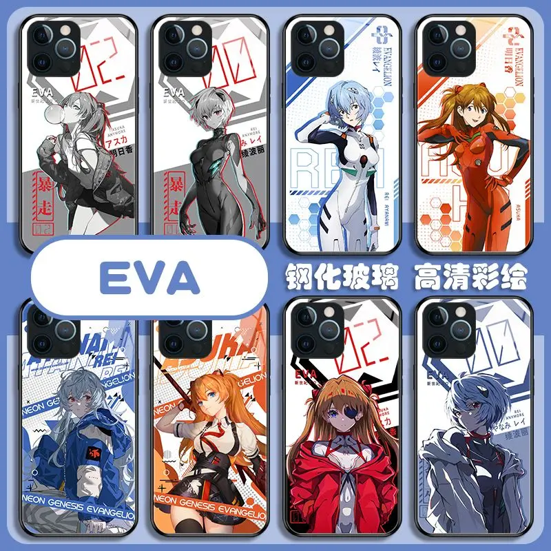 Neon Genesis Evangelion Anime Periphery EVA Asuka Rei New Apple iPhone 15Promax Mobile Phone Case 14/13/12/11 Fall prevention