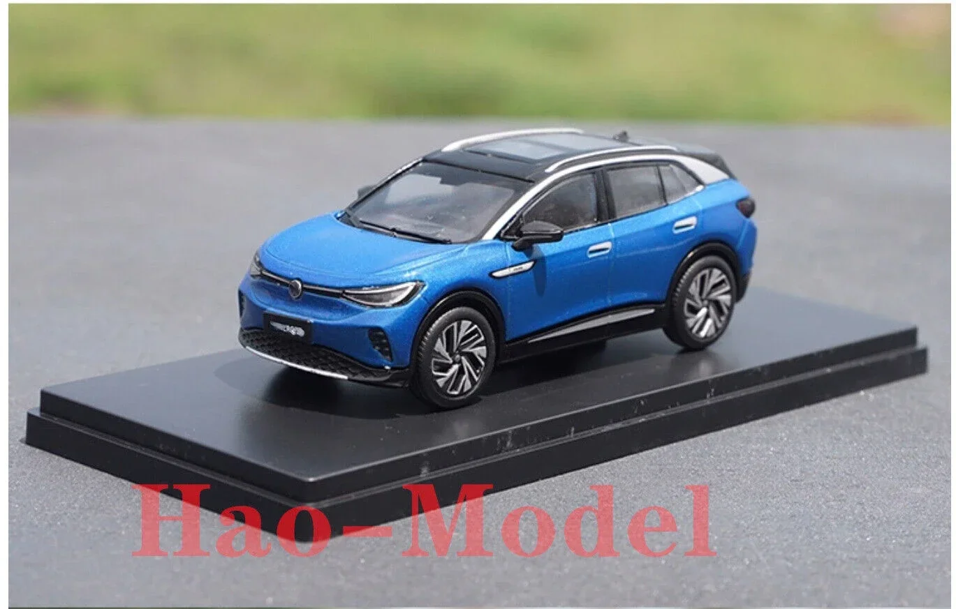 1/43 For FAW Volkswagen ID.4 CROZZ ID4 SUV Model Car Diecast Metal Toys Gifts Hobby Display Ornaments Collection Gray/Blue