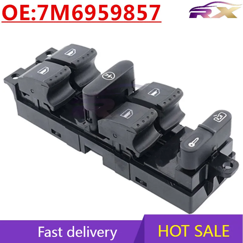 

OEM:7M6959857 Power Window Master Control Switch For 1999-2005 Vw Jetta