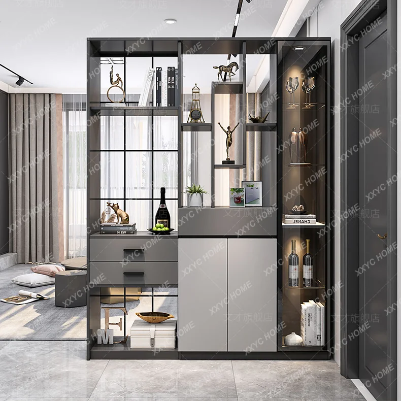 

O Hj Luxury Wood Living Room Cabinets Mobile Filing Storage Bookshelf Cabinets Shoe Drawers Wine Curio Cajonera Trendy Furniture