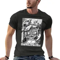 Memento Mori Death And Desire Life And Death Oversize T Shirts Printed Men Clothing Short Sleeve Streetwear Plus Size Top Tee