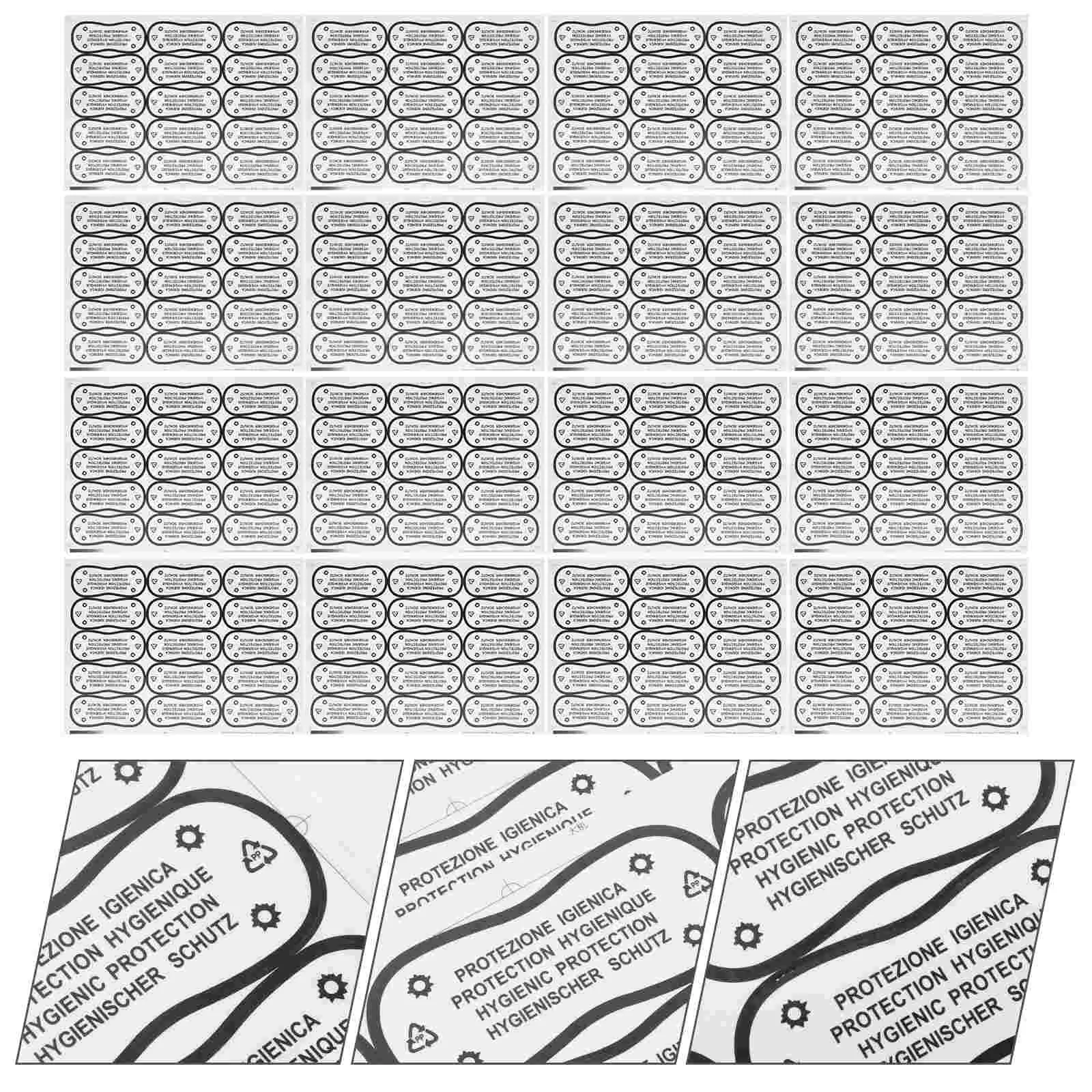 

100 Pcs Swimming Trunks Stickers Swimsuits Hygienic Liner Lingerie Panty Underpants Protective Decal Label