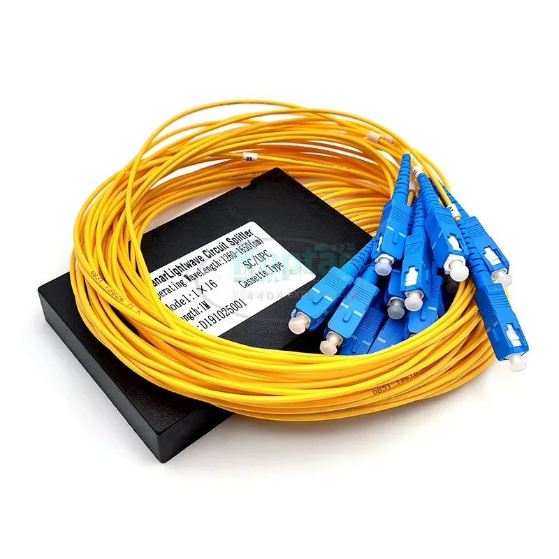 Fiber Optical Splitter 1x16 2.0MM PLC Optical Splitter SC /UPC 1x16 PLC fiber optic Splitter