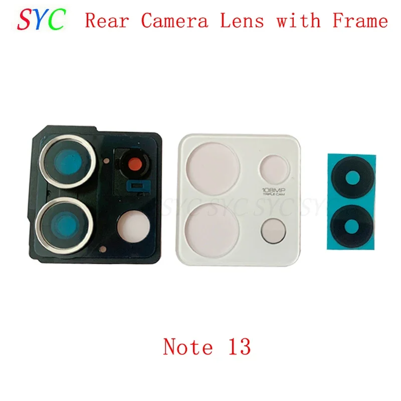 

Back Camera Frame with Lens Glass For Redmi Note 13 Rear Camera Glass Lens with Frame Repair Parts