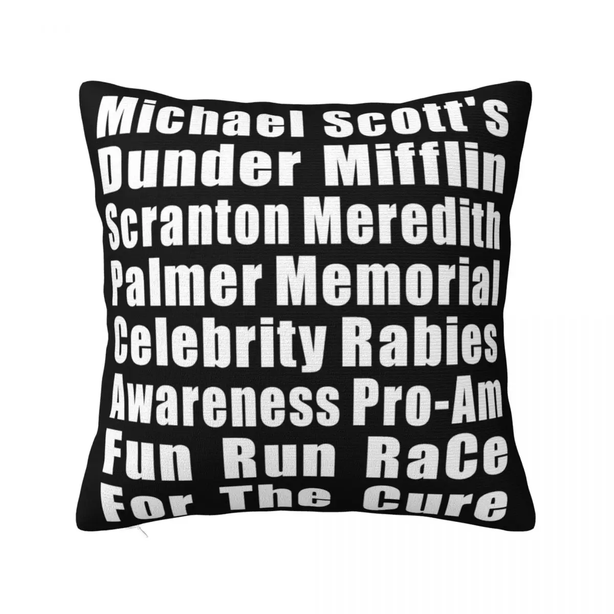 Dunder Mifflin Fun Baseball Run Hats The Office Fun Run Dunder Mifflin Meredith Rabies Pillow Case