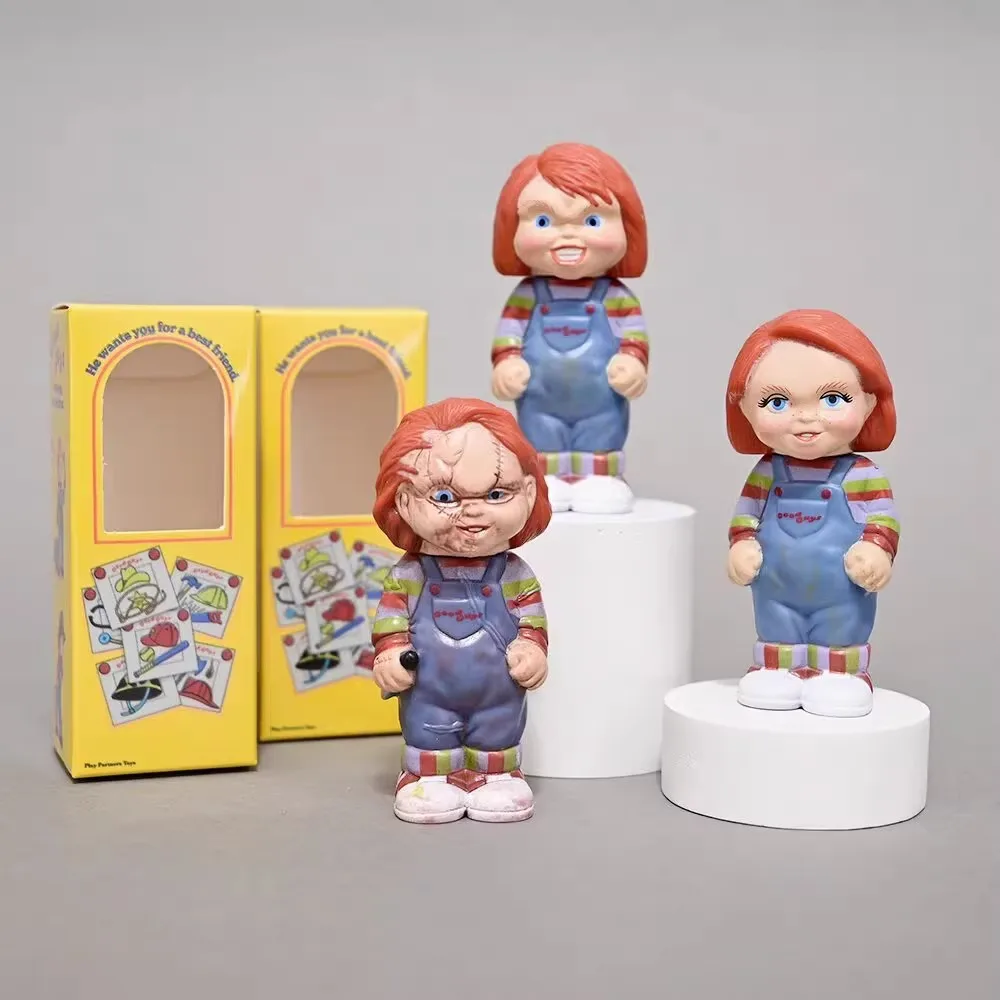 

Детская игра Чаки в стиле ретро, мягкая виниловая фигурка, 3 вида, 2024, капсульная игрушка, маленькие украшения