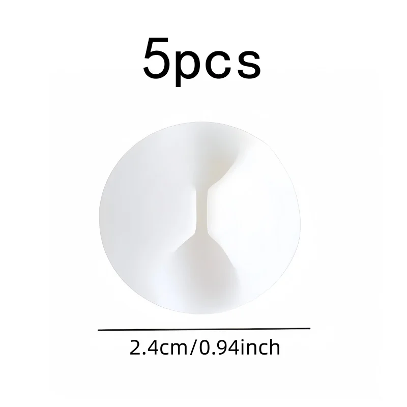 For Cable Organization, 5 pcs Self Adhesive Wire Clips, Strong Hold for Charging Cables and Headphones