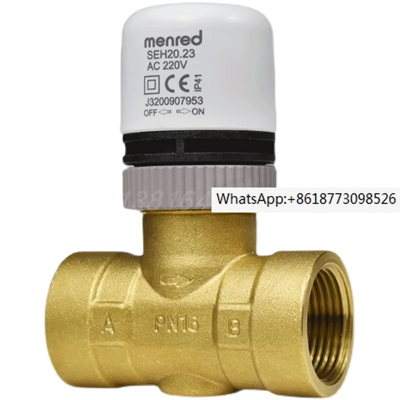 FB30 series DN20 ball valve electric two way valve brass inner and outer wire air conditioning anti scaling electric valve