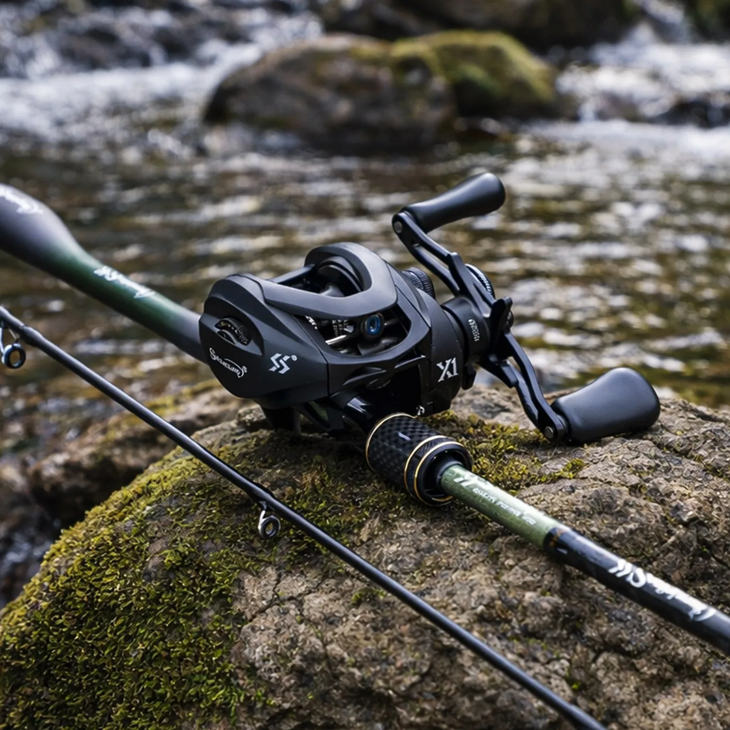 Sougayilang Combo Caña y Carrete Carbono MH 1.8m - 6.4:1 Arrastre 8kg - imagen 5