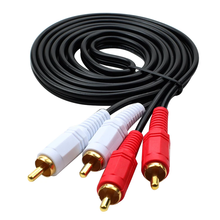 

2RCA to 2 RCA Male to Male Audio Cable Gold-Plated RCA Audio Cable for Home Theater DVD TV Amplifier CD Soundbox 1.5m/3m-20m