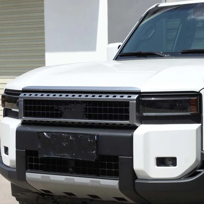 لتويوتا لاند كروزر برادو 2024 + بولي TPU الأسود تصفيف السيارة سيارة العلوي ضوء لاصق غشائي اكسسوارات الديكور الخارجي للسيارة