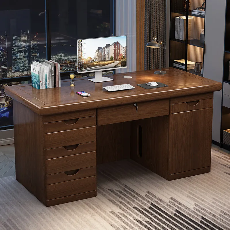 

Office Computer Desk Drawers Lockspecializing In Accounting Functions Table Simple Modern Suitable Home Use Office Furniture