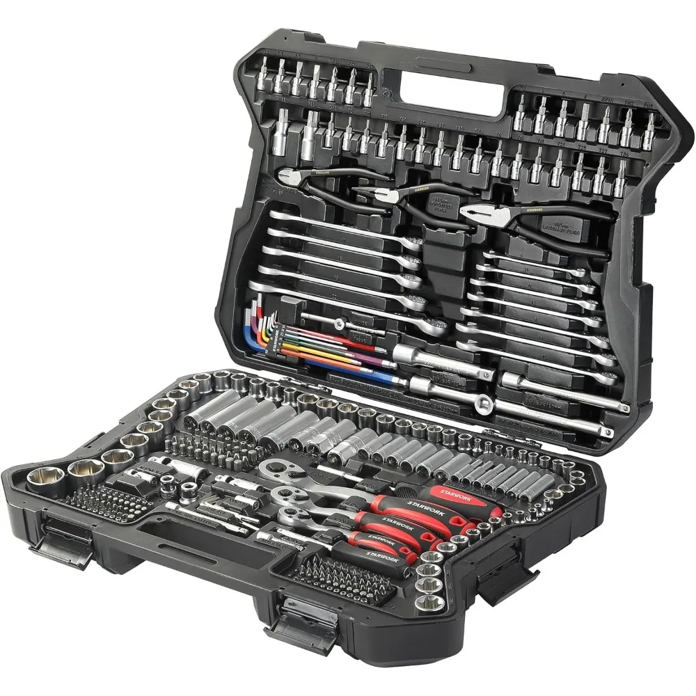 

TRUE MECHANIC ™ Механический набор инструментов и набор головок из 314 предметов, профессиональный метрический набор