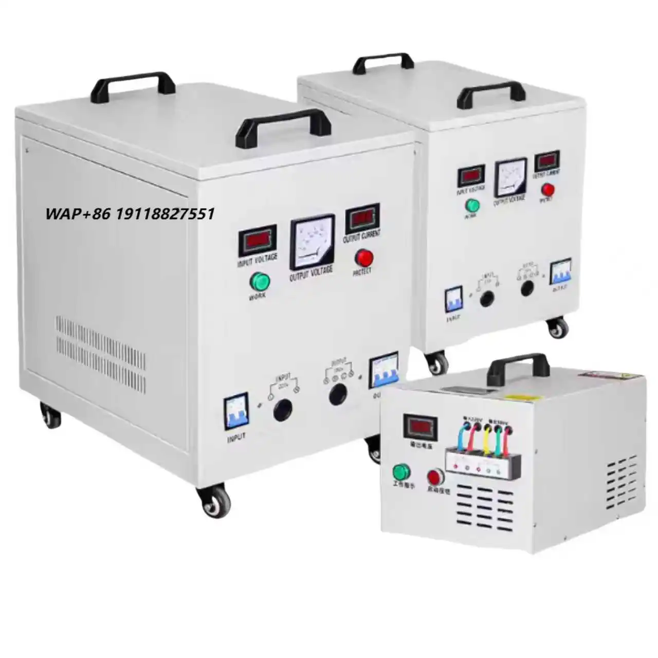 Rotary Phase Converter With Center Line Input 380V  Output Portable Voltage Converter