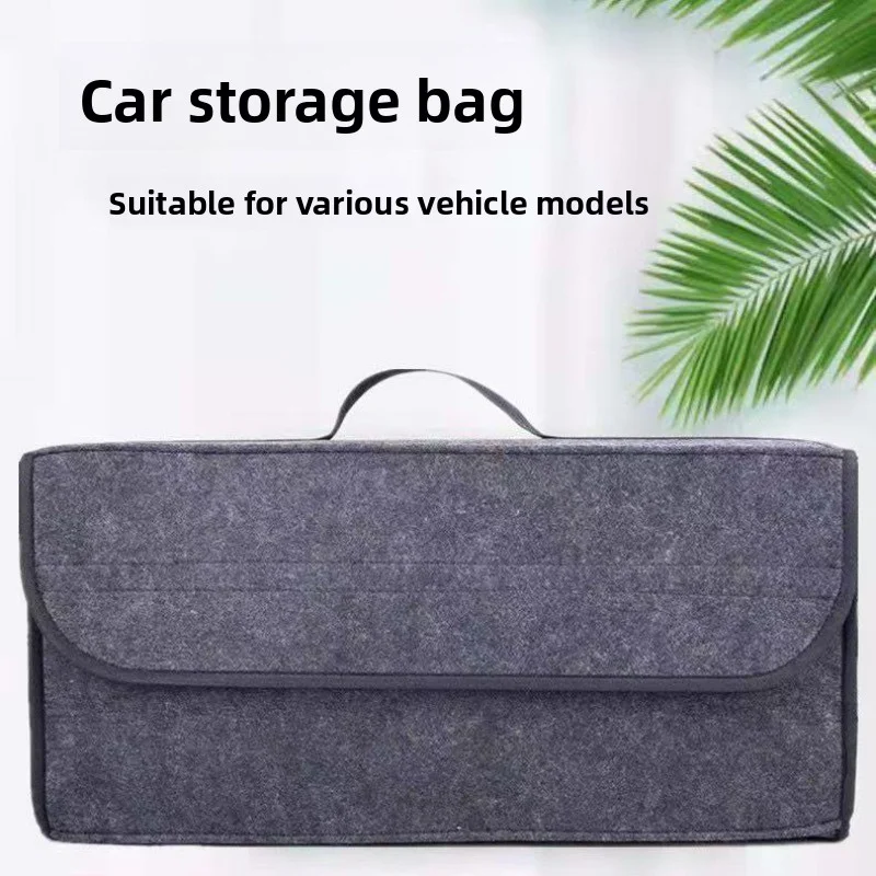 Auto Lagerung Tasche Auto Stamm Organizer Weiche Filz Lagerung Box Organizer Für Die Lagerung Stamm Werkzeuge Innen Automotive Zubehör – Detail 1