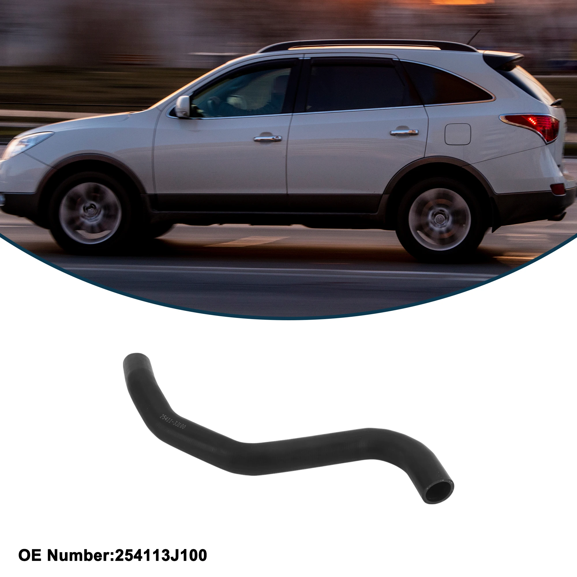 

UXCELL Шланг радиатора Шланг обогревателя Выпускной шланг радиатора No 254113J100 для Hyundai Veracruz 3.8L 2007-2011 Резиновая водопроводная труба