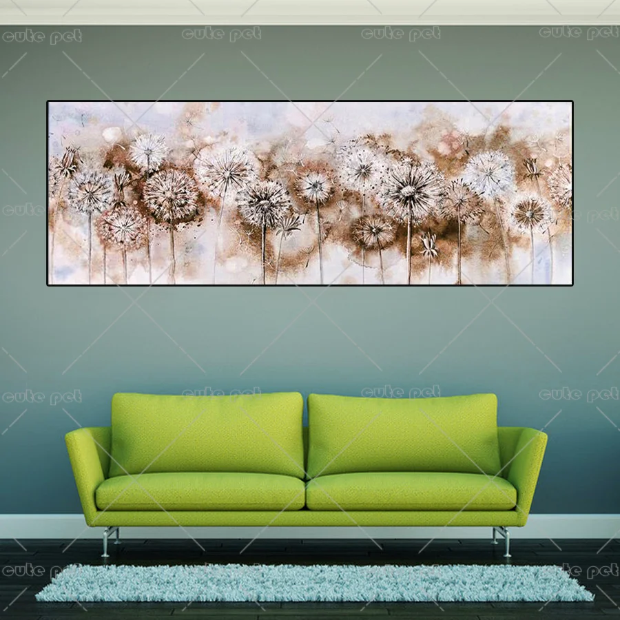 5d Diy diamond painting Cross Stitch Plant dandelion Draw full square drill diamond embroidery rhinestone large mosaic Decor