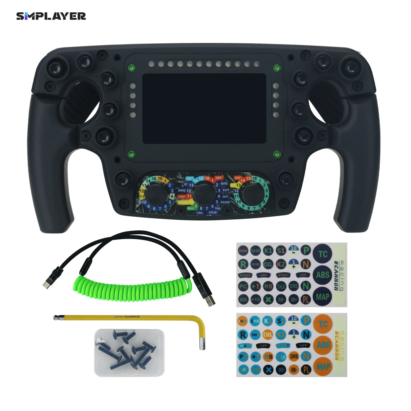 

ECANNON ECF2 Formula Racing Simulator Игровое управление на руле для Logitech Thrustmaster