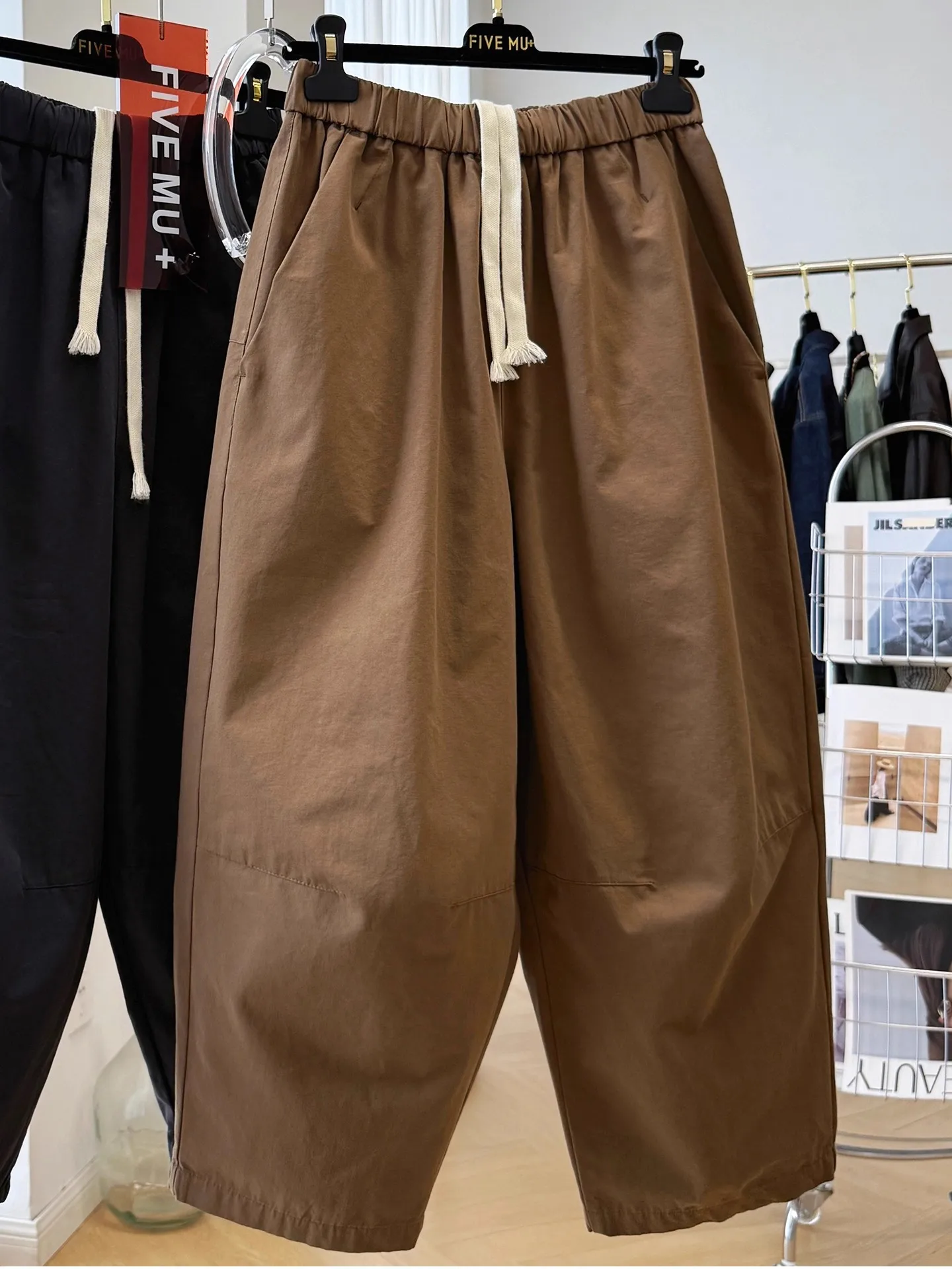 plus Size 300 Pou Pantaloni Harlan Ropetrousers casual di bell'aspetto da donna Pantaloni Harlan Ropet in vita elastica di inizio autunno