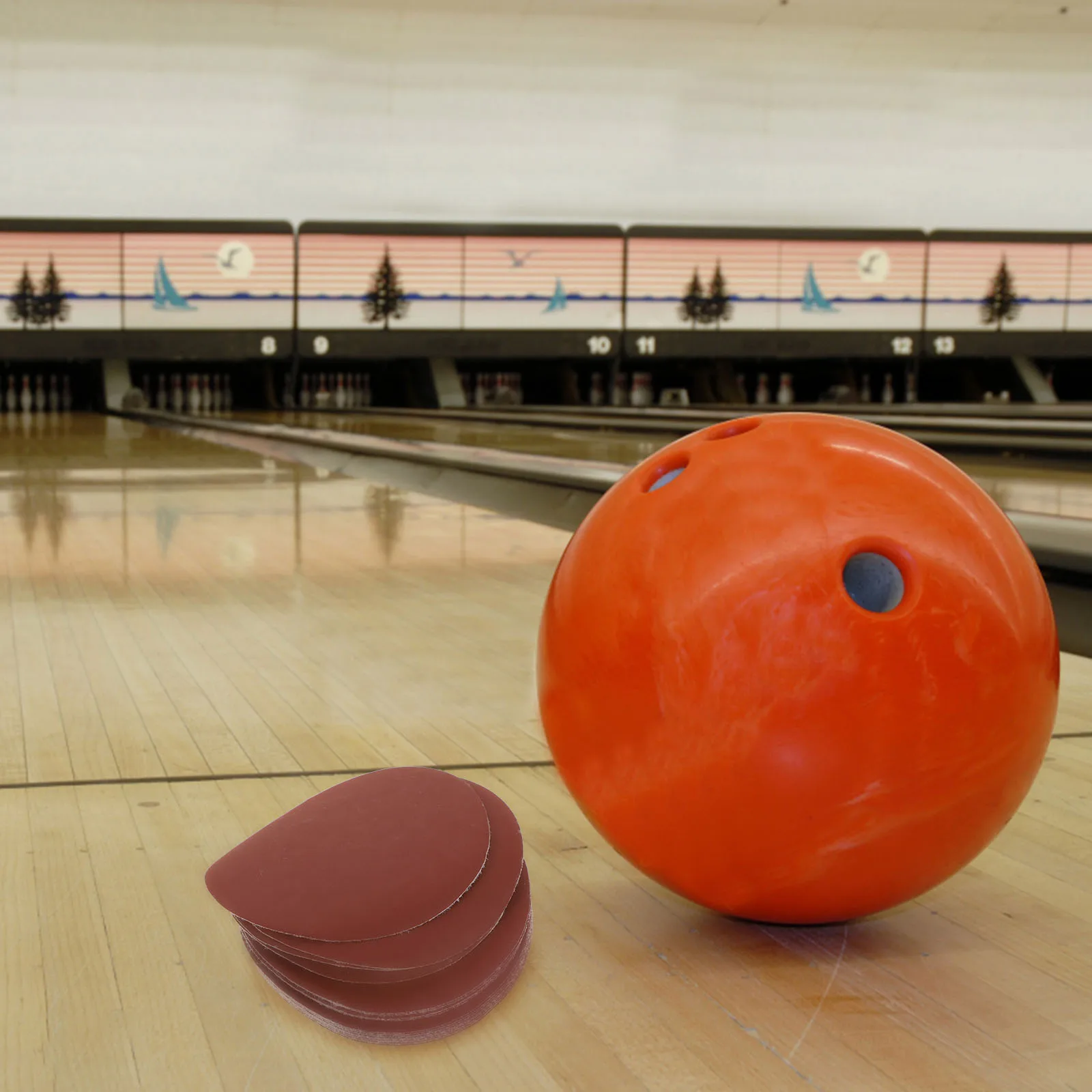 

100 Sheets Pads Durable Material Bowling Accessories Round Polishing Sheets Multipurpose Home Cleaning Tool