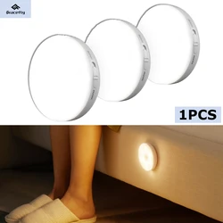 LED Closet Lights Motion Sensor Night Light USB Rechargeable Battery Operated Magnetic Under Cabinet Lamp for Kitchen Bathroom