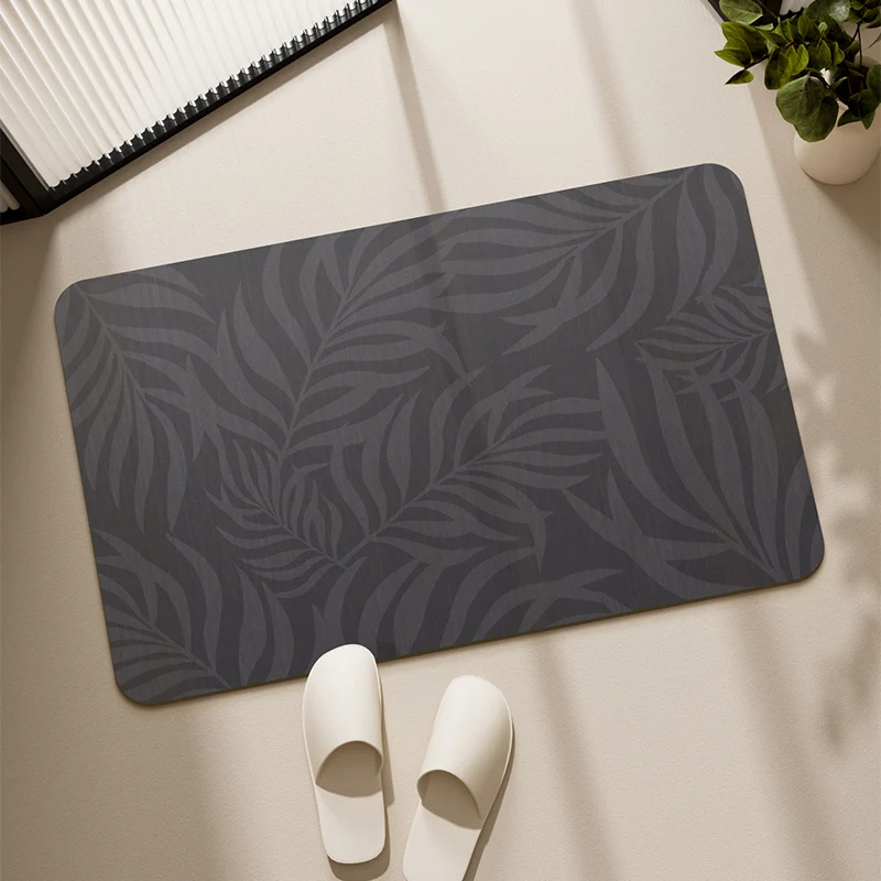 

Коврик из диатомовой грязи, однотонный впитывающий коврик для двери ванной комнаты, ковер для унитаза, быстросохнущий нескользящий коврик для ванной комнаты