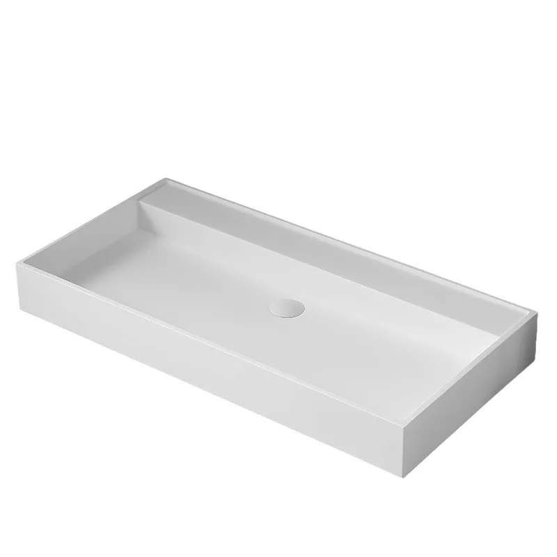 

Travel artificial stone wall-mounted washbasin Small apartment household Nordic bathroom PMMA